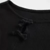 T-shirt a costine con fiocco per bambini