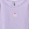 T-shirt a costine con grafica ricamata per neonato & bebè