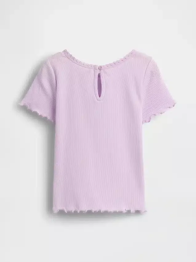 T-shirt a costine con ricamo gelato per neonato & bebè