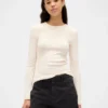 T-shirt a costine pointelle