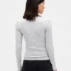 T-shirt a costine pointelle