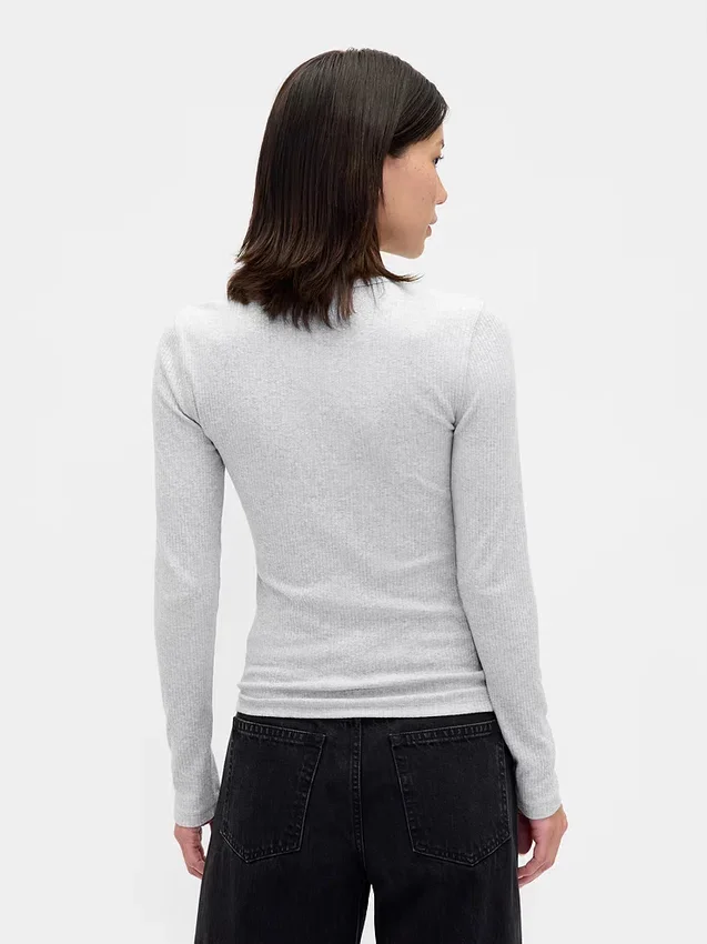 T-shirt a costine pointelle