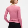 T-shirt a costine pointelle