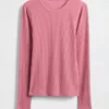 T-shirt a costine pointelle
