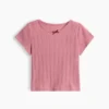 T-shirt a costine pointelle per neonato & bebè