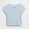 T-shirt a costine pointelle per neonato & bebè
