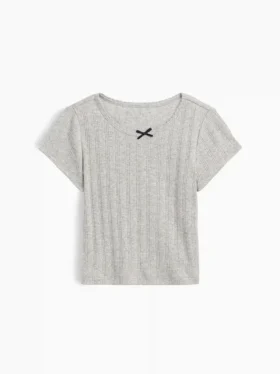 T-shirt a costine pointelle per neonato & bebè