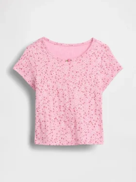 T-shirt a costine pointelle per neonato & bebè