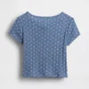 T-shirt a costine pointelle per neonato & bebè