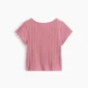 T-shirt a costine pointelle per neonato & bebè