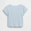 T-shirt a costine pointelle per neonato & bebè
