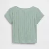T-shirt a costine pointelle per neonato & bebè