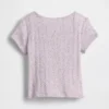 T-shirt a costine pointelle per neonato & bebè