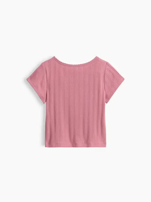 T-shirt a costine pointelle per neonato & bebè