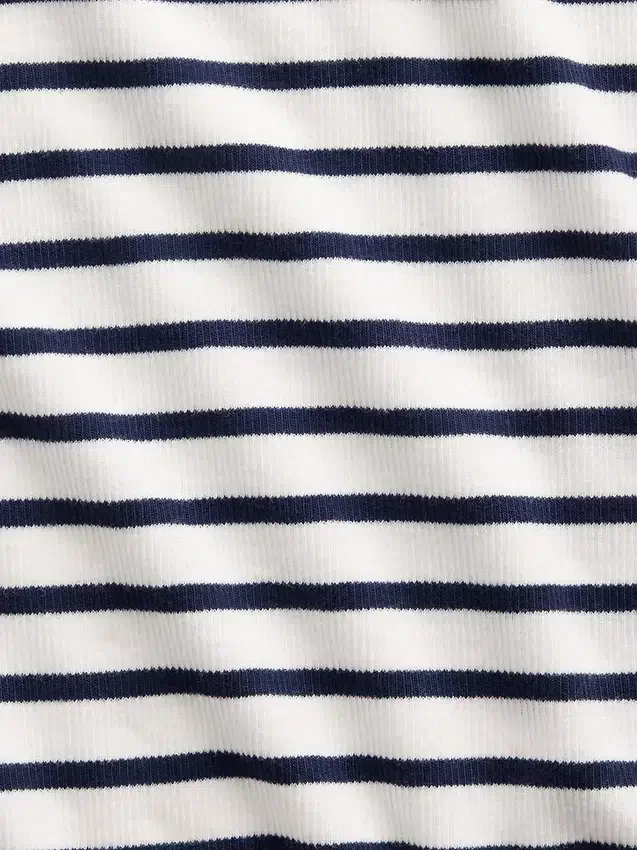 T-shirt a costine ricamata per bambini