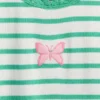 T-shirt a costine ricamata per neonato & bebè