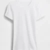T-shirt a girocollo in punto Pointelle