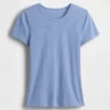 T-shirt a girocollo in punto Pointelle