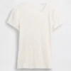 T-shirt a girocollo in punto Pointelle