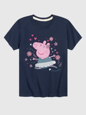 T-shirt a maniche corte “Peppa Pig Ballet Peppa” per bambini in pantaloncini