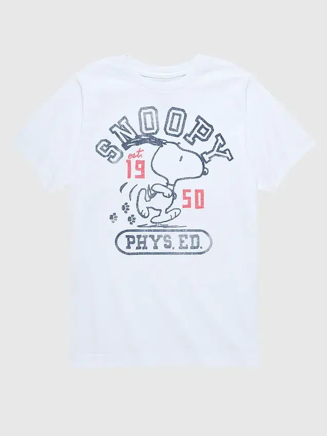 T-shirt a maniche corte per bambini Peanuts Snoopy Phys Ed