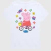 T-shirt a maniche corte per bambini Peppa Pig "Bike Butterflies"