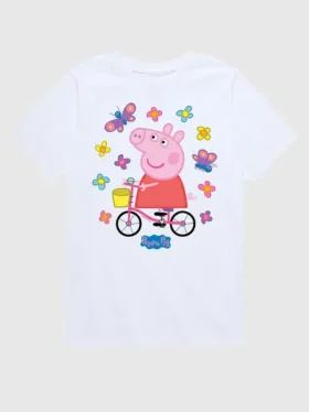 T-shirt a maniche corte per bambini Peppa Pig "Bike Butterflies"