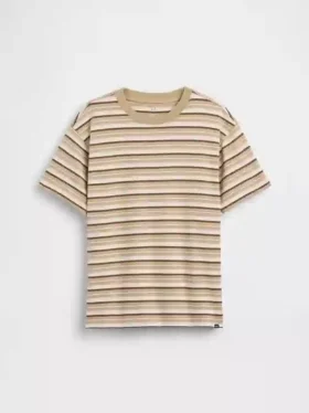 T-shirt a righe dal taglio comodo per bambini