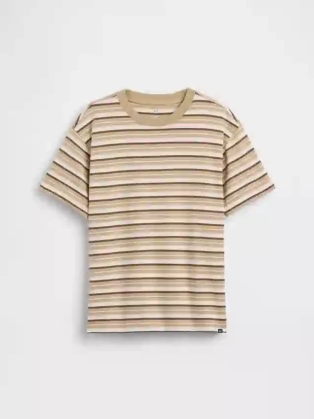 T-shirt a righe dal taglio comodo per bambini