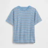 T-shirt a righe dal taglio comodo per bambini