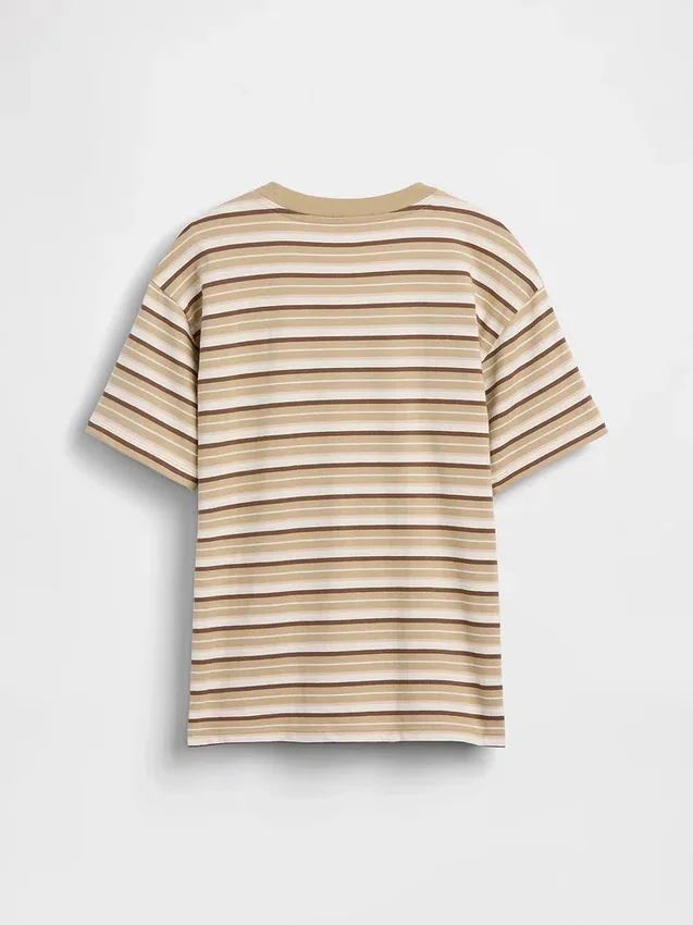 T-shirt a righe dal taglio comodo per bambini