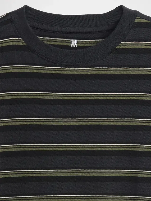 T-shirt a righe dal taglio comodo per bambini