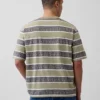 T-shirt a righe oversize Keith Haring