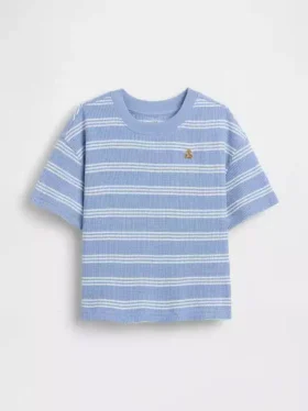 T-shirt a trama waffle per neonato & bebè