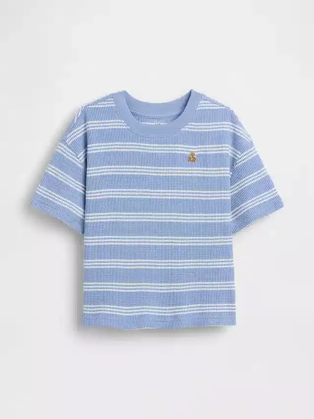 T-shirt a trama waffle per neonato & bebè