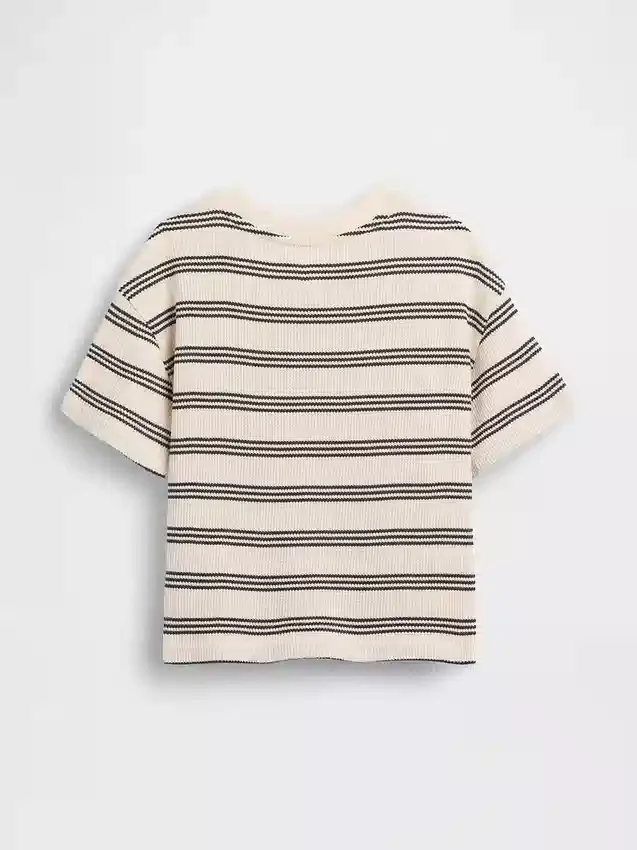 T-shirt a trama waffle per neonato & bebè