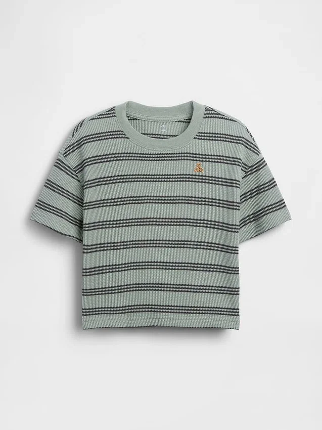 T-shirt a trama waffle per neonato & bebè