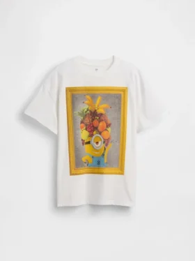 T-shirt a tunica oversize per bambini con i Minions
