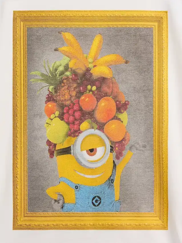 T-shirt a tunica oversize per bambini con i Minions