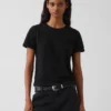 T-shirt autentica in cotone al 100% con effetto ristretto
