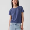 T-shirt autentica in cotone al 100% con effetto ristretto
