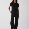 T-shirt autentica in cotone al 100% con effetto ristretto