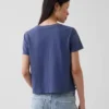 T-shirt autentica in cotone al 100% con effetto ristretto