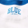 T-shirt blu per bambini con logo dal taglio comodo