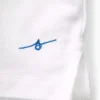 T-shirt blu per bambini con logo dal taglio comodo
