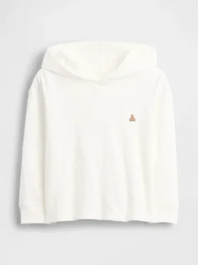 T-shirt con cappuccio in cotone biologico per neonato & bebè