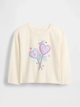 T-shirt con grafica casual mix & match per Neonato & Bebè