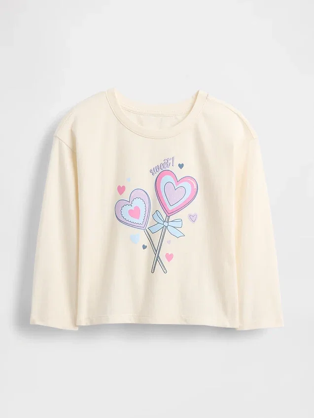T-shirt con grafica casual mix & match per Neonato & Bebè