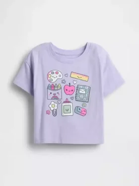 T-shirt con grafica casual mix & match per Neonato & Bebè