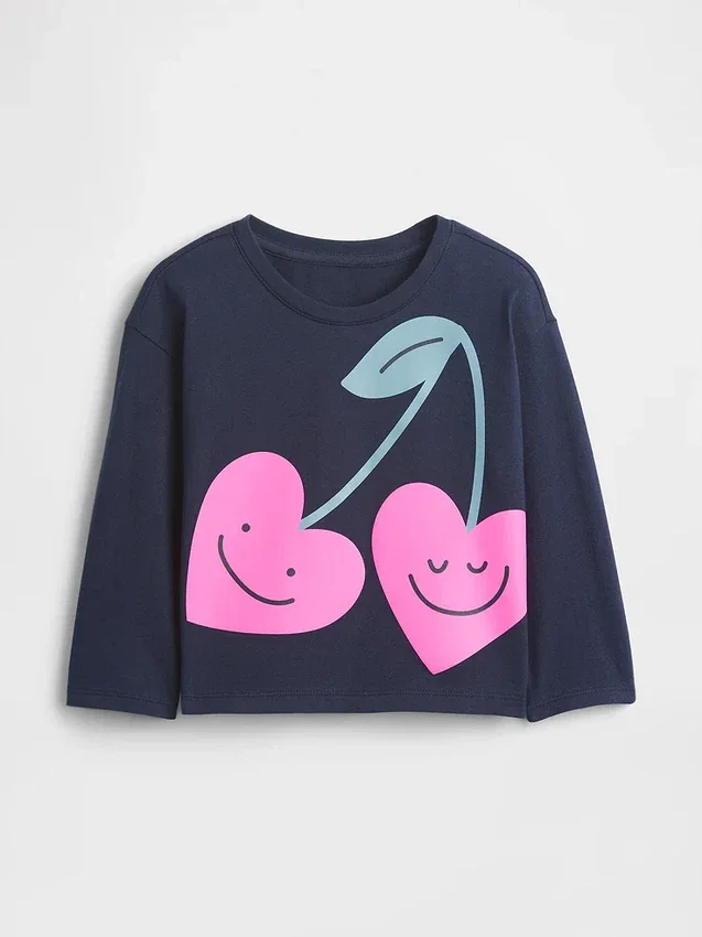 T-shirt con grafica casual mix & match per Neonato & Bebè